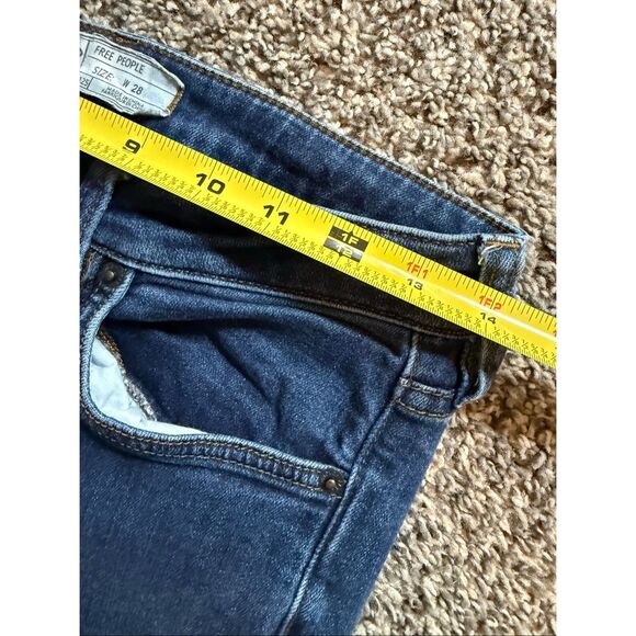 Free People Dark High Waisted Flare Leg Jeans 28” - Picture 7 of 9